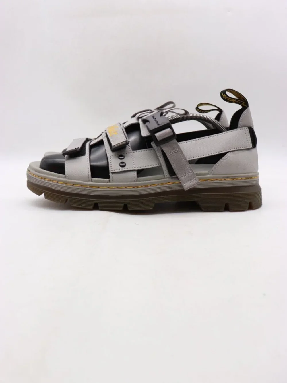 Doc Dr. Martens Pearson II Sandals  Men's Size 12 Light Grey Strappy Buckle